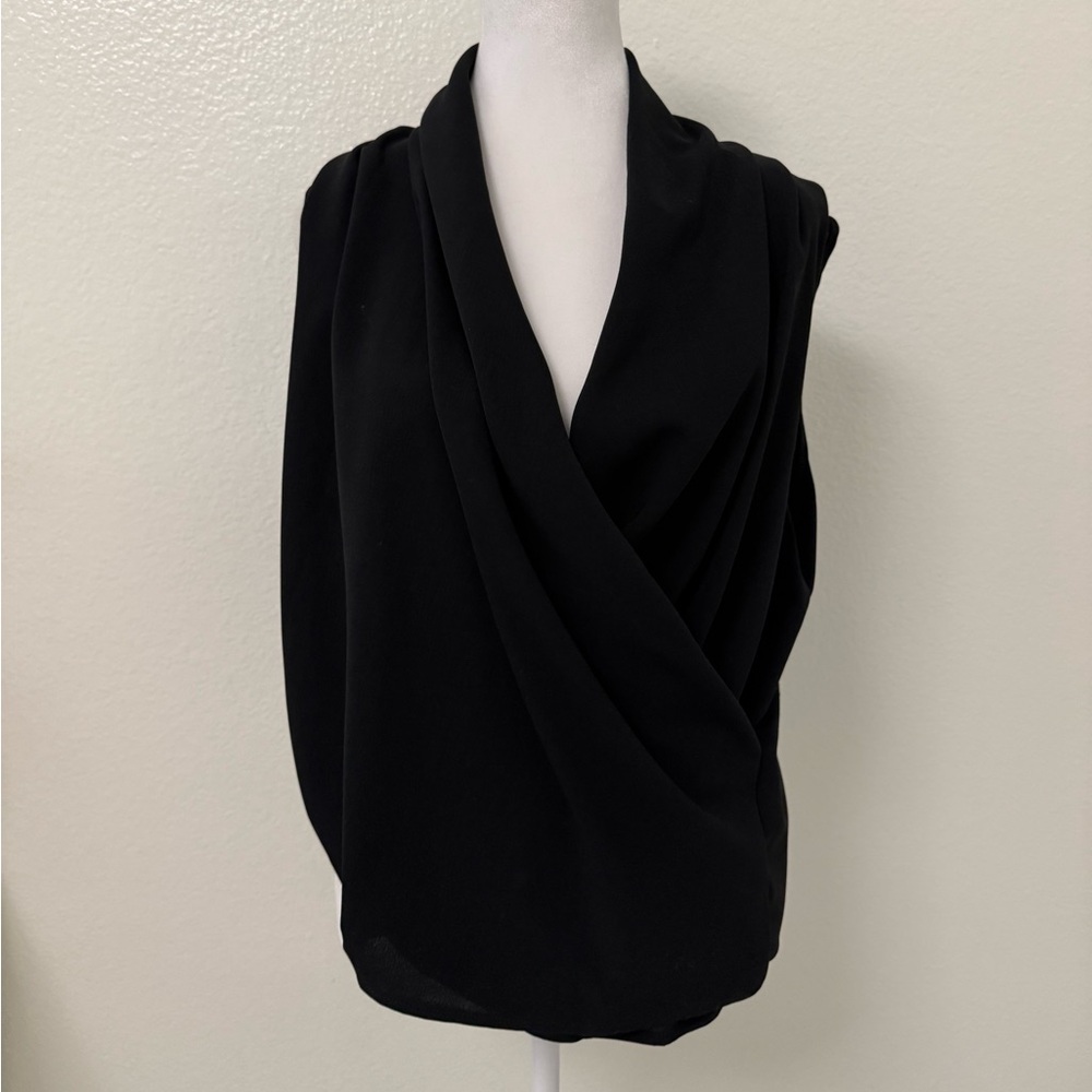 Elegant Black Draped Top